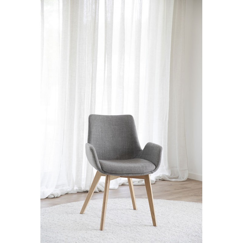 RO Drimsdale Arm Chair Grey/Oak